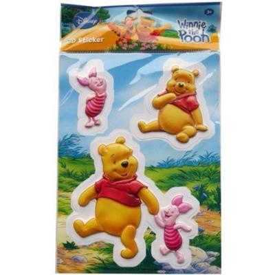 Disney 3D stickers Winnie the Pooh geel/roze/rood 3-delig Disney 3D stickers Winnie the Pooh geel/roze/rood 3-delig