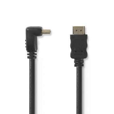 High Speed HDMI-Kabel met Ethernet | HDMI Connector | HDMI Connector | 4K@30Hz | 10.2 Gbps | 1.50 m | Rond | PVC | Zwart | Polybag
