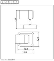 Lucide LENNERT - Plafondspot Badkamer - LED Dimb. - GU10 - 1x5W 3000K - IP44 - Zwart - thumbnail