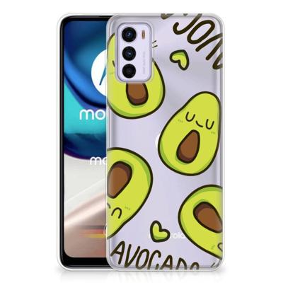 Motorola Moto G42 Telefoonhoesje met Naam Avocado Singing Motorola Moto G42 Telefoonhoesje met Naam Avocado Singing