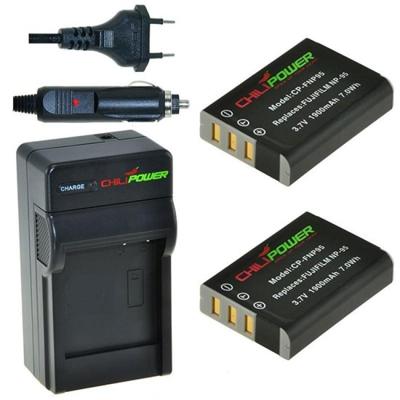2 x NP-95 accu's voor Fujifilm - inclusief oplader en autolader - Origineel ChiliPower 2 x NP-95 accu's voor Fujifilm - inclusief oplader en autolader - Origineel ChiliPower