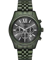Horlogeband Michael Kors MK8604 Roestvrij staal (RVS) Groen 22mm - thumbnail