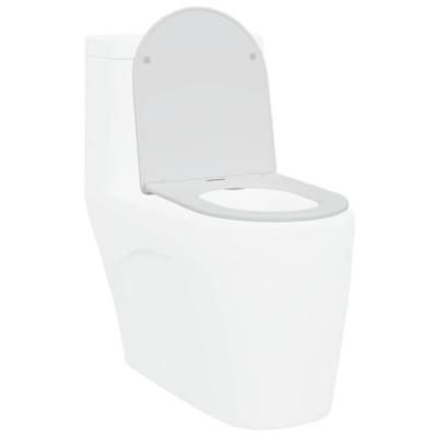 VidaXL Toiletzitting wit 47 x 36 x 3,4 cm duroplast VidaXL Toiletzitting wit 47 x 36 x 3,4 cm duroplast