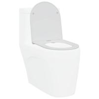 VidaXL Toiletzitting wit 47 x 36 x 3,4 cm duroplast - thumbnail