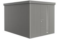 Biohort Neo 4B metalen tuinhuis kwartsgrijs 236x348 cm met dubbele deur- Plat dak- Metaal- Biohort - thumbnail
