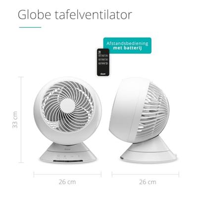 Duux DXCF08 Globe Desktop Fan Tafelventilator Wit