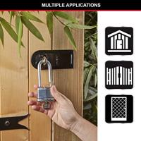 Masterlock 50mm treated steel body for weather resistance - 51mm octagonal boron- - M5EURDLH - thumbnail