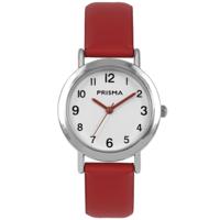 Coolwatch by Prisma CW.357 Kinderhorloge Vera staal/leder rood 30 mm - thumbnail