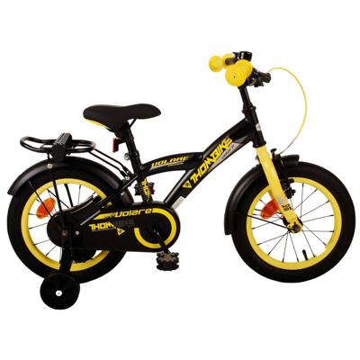 Volare thombike kinderfiets - jongens - 14 inch - zwart geel