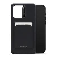 Mobilize Rubber Gelly Card Case Apple iPhone 16 Pro Max Matt Black - thumbnail