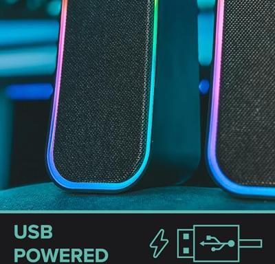 SpeedLink TOKEN PC-luidsprekers Bluetooth, Kabelgebonden 6 W Zwart, RGB