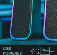SpeedLink TOKEN PC-luidsprekers Bluetooth, Kabelgebonden 6 W Zwart, RGB - thumbnail