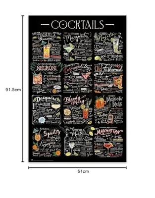 Poster Cocktails 61x91,5cm