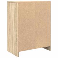 Dressoir 57x34x76 cm bewerkt hout sonoma eikenkleurig - thumbnail