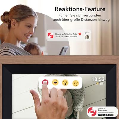 Rollei Smart Frame WiFi 105 Wooden Br