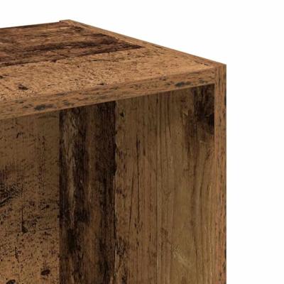Boekenkast 40x30x152 cm bewerkt hout oud houtkleurig