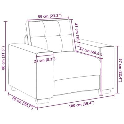 Bankstel 3 pcs Donkergrijs 221 x 80 x 80 cm Fluweel