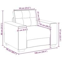 Bankstel 3 pcs Donkergrijs 221 x 80 x 80 cm Fluweel - thumbnail
