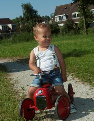 Retro Roller James Loopauto - Rood Retro Roller James Loopauto - Rood
