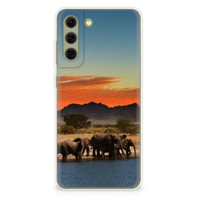 Samsung Galaxy S21FE | TPU Hoesje | Olifanten