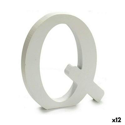 Brief Q Hout Wit (1,8 x 21 x 17 cm) (12 Stuks)