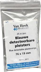 Heka HACCP pleisters blauw 72 x 19mm 25 Stuks