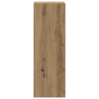 8-delig Tv-meubelset wandmontage bewerkt hout artisanaal eiken - thumbnail