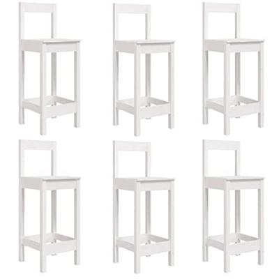 7-delige Barset massief grenenhout wit