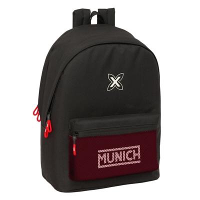 Schoolrugzak Munich +usb munich Zwart 31 x 44 x 18 cm