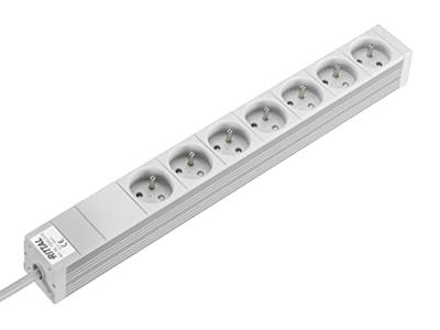 Rittal DK 7240.510 Stekkerdoos Zevenvoudig Aluminium Grijs 1 stuk(s)