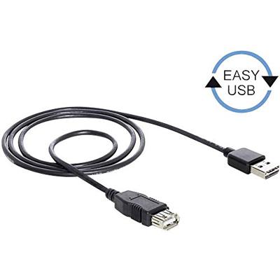 DeLOCK EASY-USB-A 2.0 male > USB-A 2.0 female verlengkabel - thumbnail