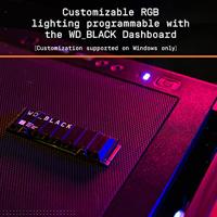 WD Black™ SN850 Heatsink 500 GB NVMe/PCIe M.2 SSD 2280 harde schijf M.2 NVMe PCIe 4.0 x4 Retail WDS500G1XHE - thumbnail
