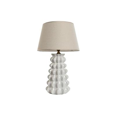 Bureaulamp Home ESPRIT Wit Porselein 50 W 220 V 40 x 40 x 65 cm