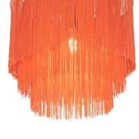 QAZQA Oosterse plafondlamp goud roze kap met franjes - Franxa - thumbnail