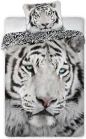 Animal Pictures dekbedovertrek tijger wit 140 x 200 cm - 70 x 90 cm - Katoen - thumbnail