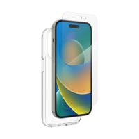 ZAGG iFrogz Defensie beschermhoes compatibel met iPhone 14 Pro, bonusschermbeschermer, duurzaam, klikbestendig, antislip, slank, gerecycled, helder - thumbnail