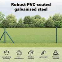 Gelaste draadhek Groen 0.8 x 10 m - thumbnail