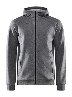 Craft 1910620 Core Soul Full Zip Hood Men - Dark Grey Melange - 4XL
