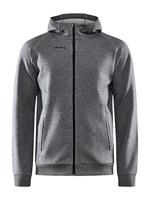 Craft 1910620 Core Soul Full Zip Hood Men - Dark Grey Melange - 4XL - thumbnail