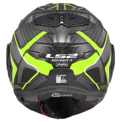 LS2 opklaphelm "ff901 advant x carbon future ii". helmet advant x carb.fut.ii xxl bl/yel
