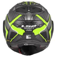 LS2 opklaphelm "ff901 advant x carbon future ii". helmet advant x carb.fut.ii xxl bl/yel - thumbnail