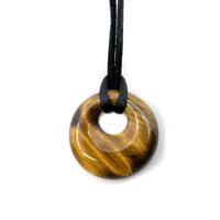 Edelsteen Donut Tijgeroog (20 mm) - thumbnail