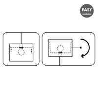 Papieren Gevouwen Lampenkap - Conisch - Rood - ø40 x 24 cm - E27 fitting - Voor Staande Lamp - Ontworpen voor woonkamer en eetkamer - thumbnail