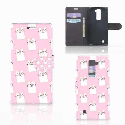 LG K10 2015 Telefoonhoesje met Pasjes Sleeping Cats LG K10 2015 Telefoonhoesje met Pasjes Sleeping Cats