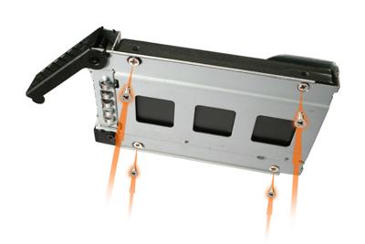 Icy Dock MB994TK-B HDD-/SSD-behuizing 2.5 Zwart, Zilver opslagbehuizing