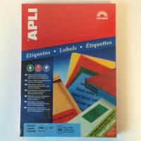 Apli laser A4 etiketten 70x37mm rood - thumbnail