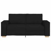 2-zitsbank Zwart 140 cm Stof - thumbnail