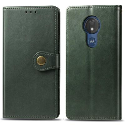 Retro effen kleur lederen gesp mobiele telefoon bescherming lederen draagtas met Lanyard & fotolijstjes & kaartsleuf & portemonnee & beugel functie vo
