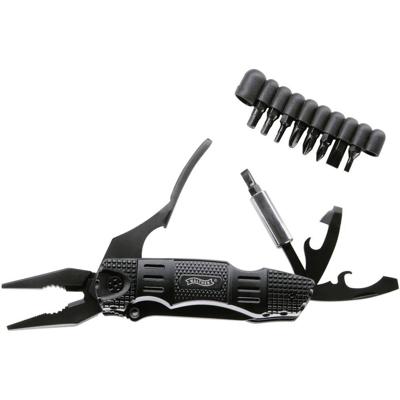 Walther MultiTacKnife MTK 5.0718 Multitool Met holster, Met bitset, Met clip Aantal functies 18 Zwart Walther MultiTacKnife MTK 5.0718 Multitool Met holster, Met bitset, Met clip Aantal functies 18 Zwart