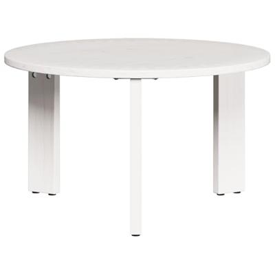 Salontafel 3 pcs Wit 47.5 x 47.5 x 27 cm Massief grenenhout